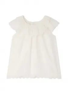 Блузка Laurel с оборками Bonpoint, белый