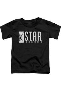 Детская футболка с коротким рукавом "Звезда Флэша" Gildan, черный