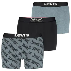 Трусы-боксеры Levi's Horse Pull Brief, 3 шт, черный