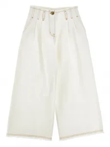 Джинсы с логотипом Philosophy Di Lorenzo Serafini Kids, белый