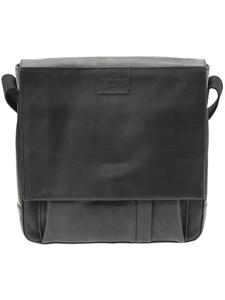 Наплечная сумка Strellson Brick Lane Umhängetasche Leder 25 cm, черный