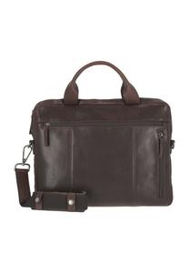 Деловая сумка Рома, отделение для ноутбука, кожа, однотонная, мужская Heyden, коричневый
