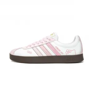 Adidas ВЛ Корт 2.0 скейтборд обувь унисекс низкие бело-розовые, цвет White Pink