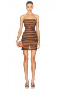 Мини-платье Hotfix Alexander Wang, цвет Campfire