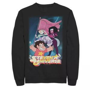 Мужской свитшот с плакатом и флагом команды Cartoon Network Steven Universe, Black Licensed Character, черный
