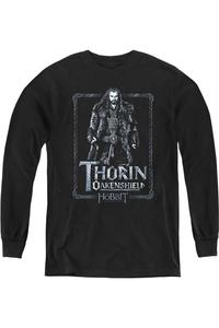 Футболка с длинным рукавом The Hobbit Thorin Stare Youth Gildan, черный