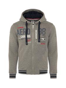 Толстовка с капюшоном на молнии CARISMA Zip-Up Hoodie, серый