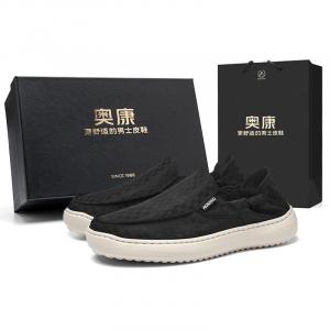 Dunk Series Слипоны, Слипоны Высотные Увеличение Устойчивость к Истиранию Дышащие Низкие Кроссовки Мужские Коробка AOKANG, Темно-Серый[Коробка]