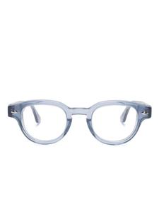 Sestini Eyewear очки в круглой прозрачной оправе, синий