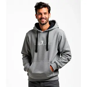 Худи Kruskis Padel Heartbeat Bicolor, серый