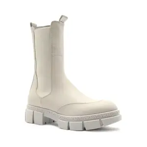 Кожаные ботильоны Karl Lagerfeld, бежевый