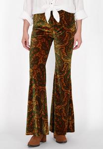 Брюки usha Trousers, Yellow Multicolor/Light Yellow