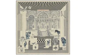 Шаль New Grand Theater для женщин HERMES, мультиколор