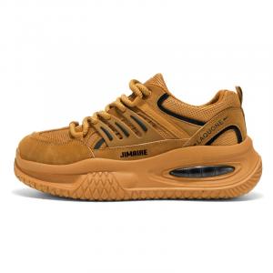 Низкие, массивные, нескользящие кроссовки для мужчин King Jinmai, Beige Black