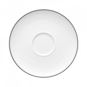 TAC 02 платиновое блюдце комбинированное для чая 16 см Rosenthal studio-line, белое серебро