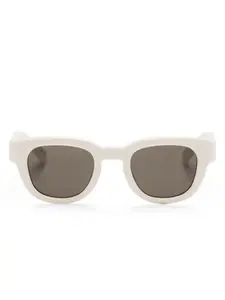 Солнцезащитные очки в квадратной оправе Saint Laurent Eyewear, нейтральный