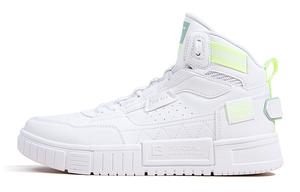 Кеды, скейтборд обувь женские высокие  белый Qiaodan