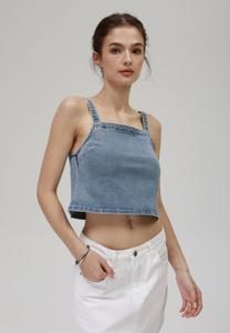 Топ DENIM Even&Odd, цвет Blue Wash