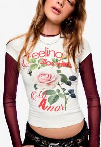 Футболка Bershka SHORT SLEEVE , White