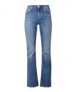 Расклешенные брюки с застежкой на пуговицы с логотипом. Roy Roger'S, синий