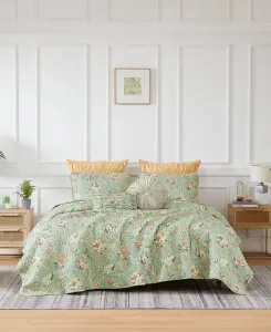 Комплект постельного белья Southshore Fine Linens Jacobean Willow из 6 предметов, размер Twin/Twin XL Macy'S, зеленый