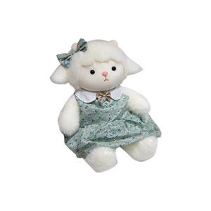 Очаровательная плюшевая кукла ягненок в стиле хилинг, высота 40 см Mise, зеленый