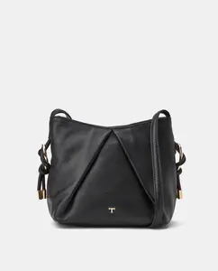 Кожаная сумка с боковыми кольцами Latouche, черный