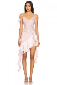 Мини-платье Raspberry rose от For Love & Lemons, pink