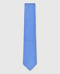 Галстук из высококачественного шелка для мужчин Olimpo, синий