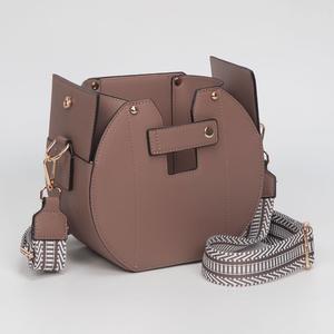 Функциональная сумка-мешок через плечо из искусственной кожи FASHNZFAB, серо-коричневый