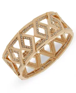 Браслет-Браслет с паве из стекла и камня Karl Lagerfeld Paris, gold