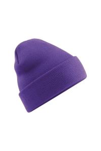Мягкая вязаная зимняя шапка Beechfield, фиолетовый