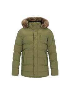 Мужское пальто оливкового цвета MO