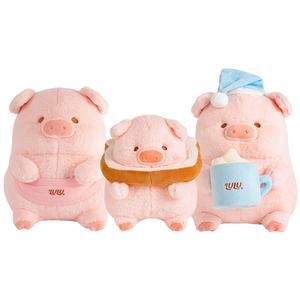Плюшевая игрушка LuLu Pig Box в виде спящей куклы, высота 31 см M&G SHOP