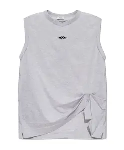 Футболка с аппликацией Vetements, серый