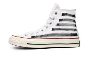 Чёрно-белые унисекс Converse на высокой подошве из дышащего антискользящего износостойкого лёгкого холста 1970-х
