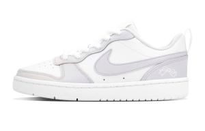 Nike Court Borough нескользящие износостойкие низкие детские скейтбординг кроссовки Pink Purple для подростков