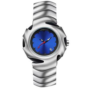 JOKER CAT Часы Blade Warrior Quartz Movement Watch Unisex White Dial, Blue Mage