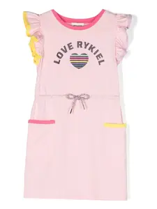 Платье Fancy с оборками SONIA RYKIEL ENFANT, розовый