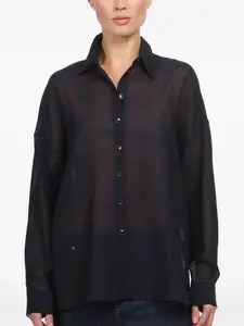 Рубашка Tibi, синий