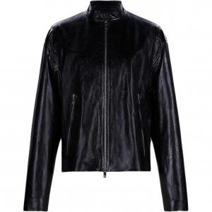 KARL LAGERFELD / Karl Lagerfeld Jeans Кожаная куртка KARL LAGERFELD женская черная, Black