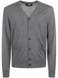 Шерстяной кардиган DSQUARED2, серый