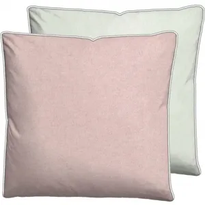 Наволочка Hermal Фланель с молнией, меланжевая оптика, двусторонняя наволочка Мягкая фланель, сертифицировано Made in Germany, уютная и мягкая, с кантом Biberna, Rose