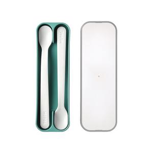 Детский столовый прибор Ложка для кормления Mio, набор 2 шт. Mepal, Deep Turquoise