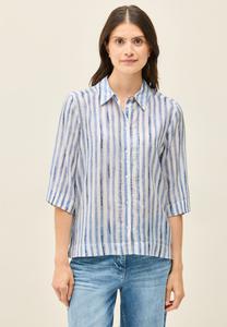 Блуза Cecil Button-down blouse, Blau/Dark Blue