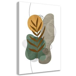 Картина арт-принт KUNSTLOFT Botanical Leaf, зеленый