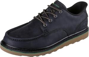 Мужские кожаные мокасины Skechers John Deere Brockman с эластичной застежкой, черный