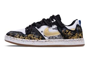 Nike Кроссовки для скейтбординга SB Alleyoop Gold Wave Wash Sand Low top Unisex черные золотые