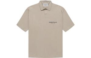 Футболка поло FW21 унисекс бежевого цвета Fear Of God Essentials, цвет Tan