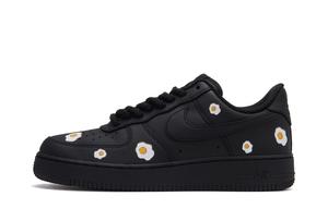 Nike Кроссовки Air Force 1 I Arrive At 8 AM Cushioning Low top Skateboard мужские черно-бело-желтые